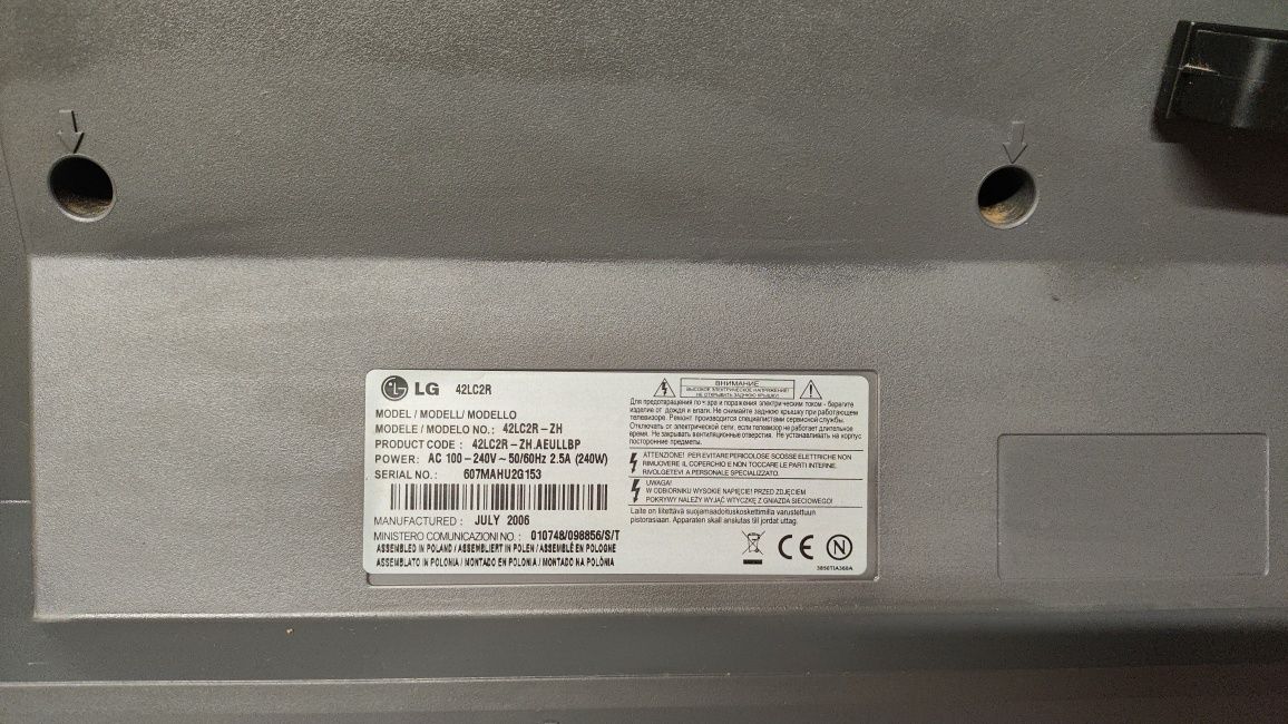 TV LCD LG Avariada