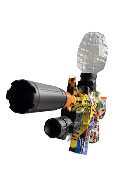 Іграшковий автомат АК574 орбізи,глушник,лазер,окуляри,акум