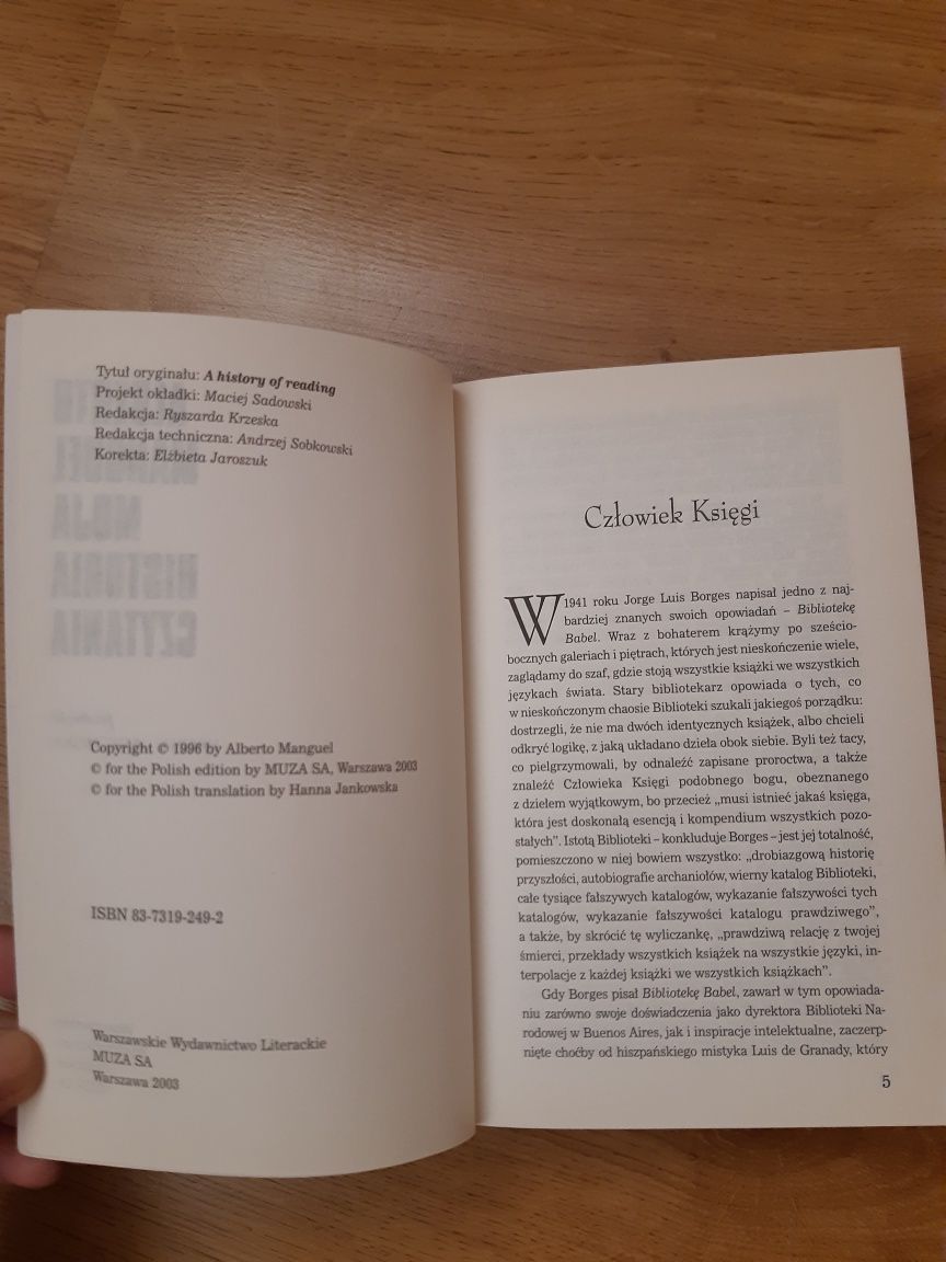 Moja historia czytania. Alberto Manguel