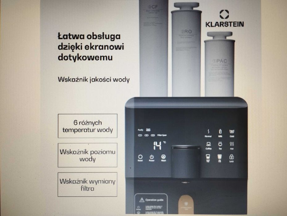 AquaFina 6L, uzdatniacz wody, 5-stopniowa filtracja,dystrybutor