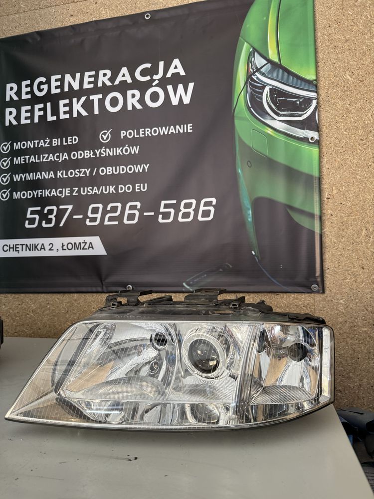 Lampy przednie xenon oem hella audi a6 c5 przedlift lewa prawa przód