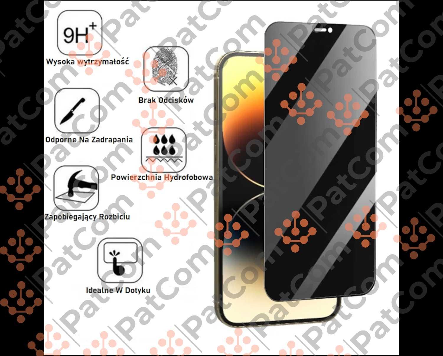 Szkło hartowane Privacy Apple XS MAX