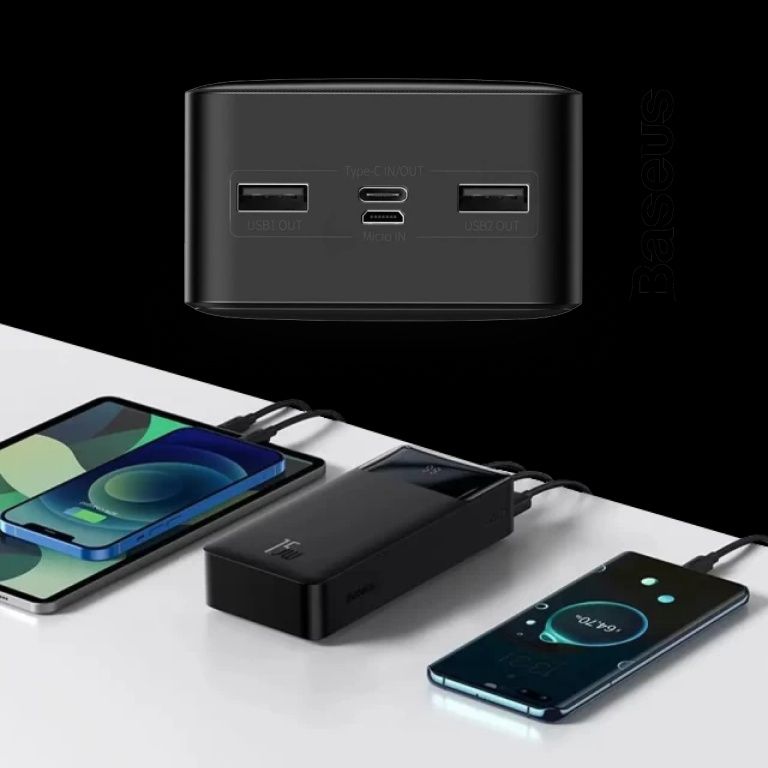 Power Bank Baseus 30000mAh, 20000mAh, 10000mAh 15W, 20w,33w,65w,x