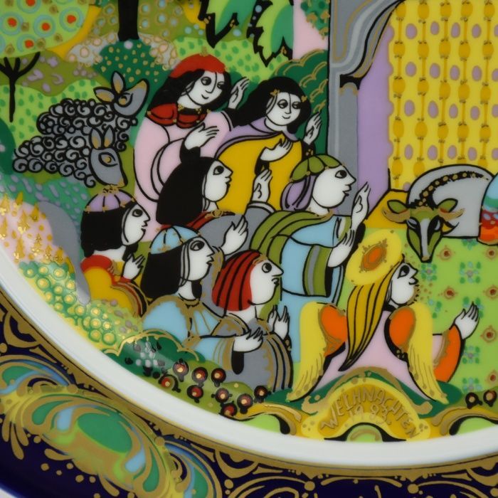 Prato de Natal de 1983, Porcelana Rosenthal Björn Wiinblad