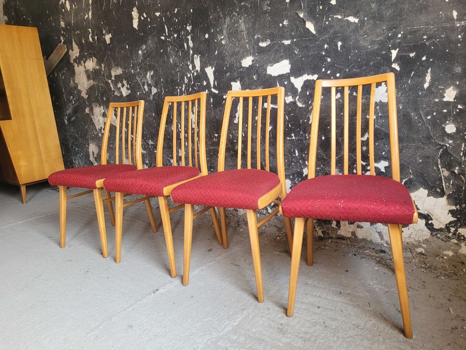 Krzesła Suman Czechosłowacja vintage prl 60 lata