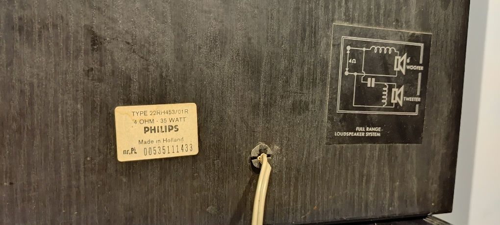 Radio kolumny philips 22rh453 wzmacniacz tuner philips 734 zestaw