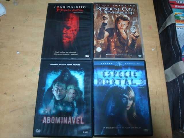 lote 18 dvds originais terror alguns rarissimos