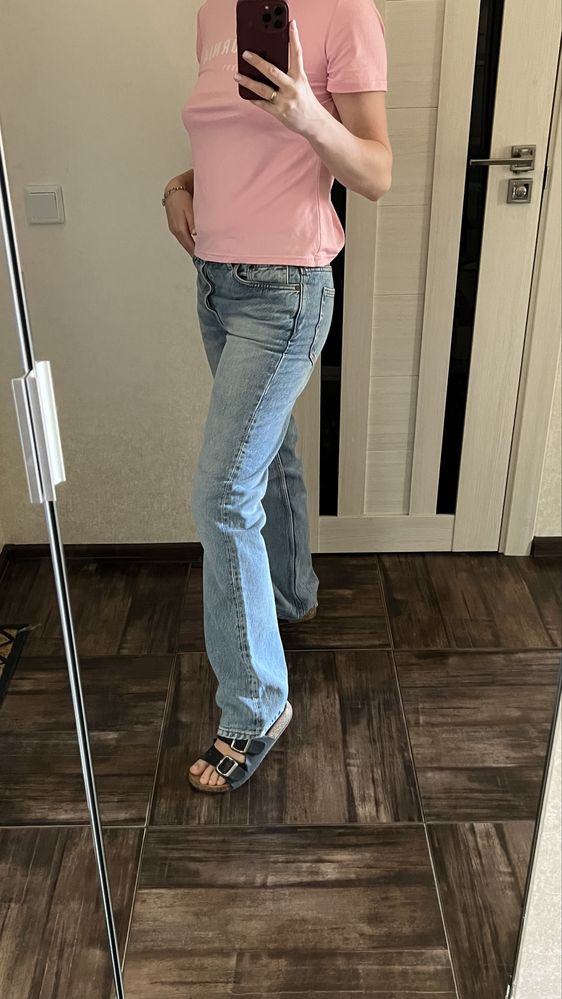 Стильні джинси ZARA з низькою посадкою