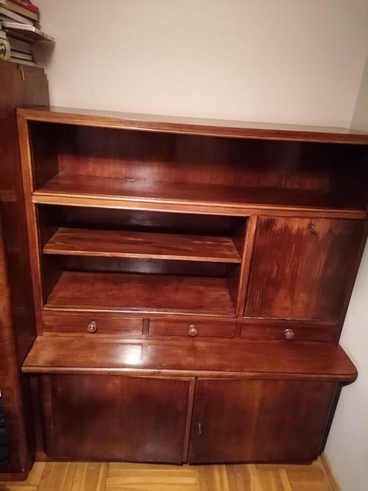 Biblioteczka z szafą w stylu art deco