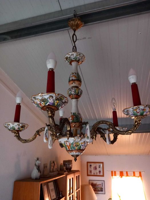 Candeeiro Porcelana Vintage