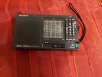 Maleńkie radyjko globalne Sony ICF SW 10, 12 zakresów, FM Stereo.
