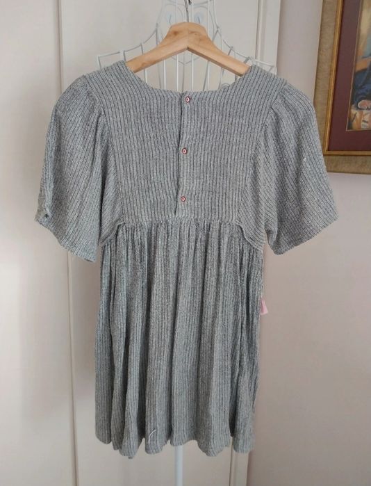 Vestido menina | malha | cinzento | Zara | Tamanho 9/10 anos
