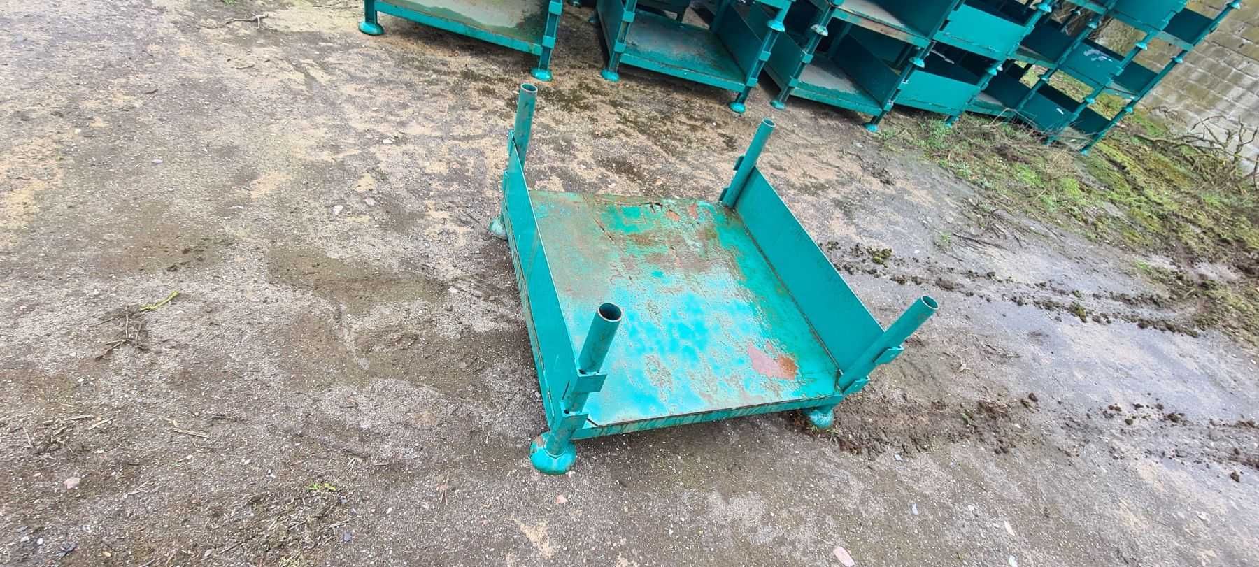 paleta metalowa słupkowa używana 90x90 ciężkie