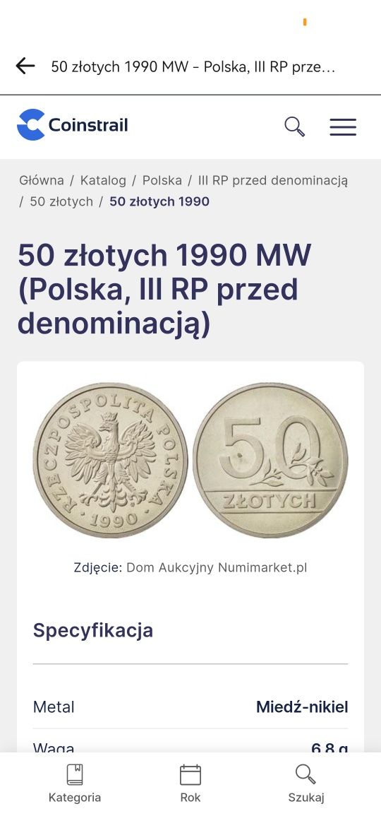 Monata 50zl Oryginalna