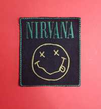 Vintage naszywka zespołu Nirvana smiley face do przyszycia