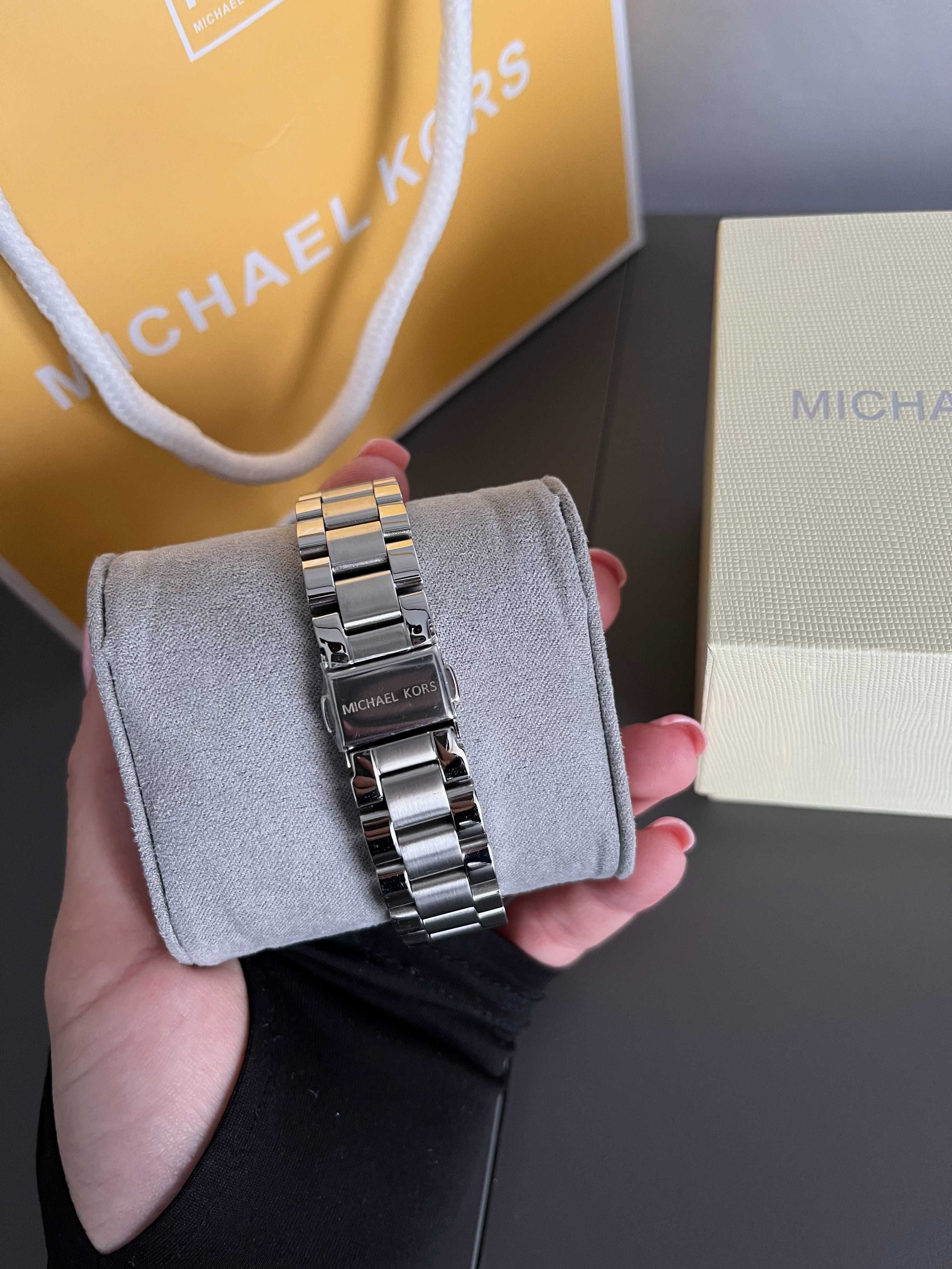Срібний жіночий годинник  Michael Kors оригінал наручные часы