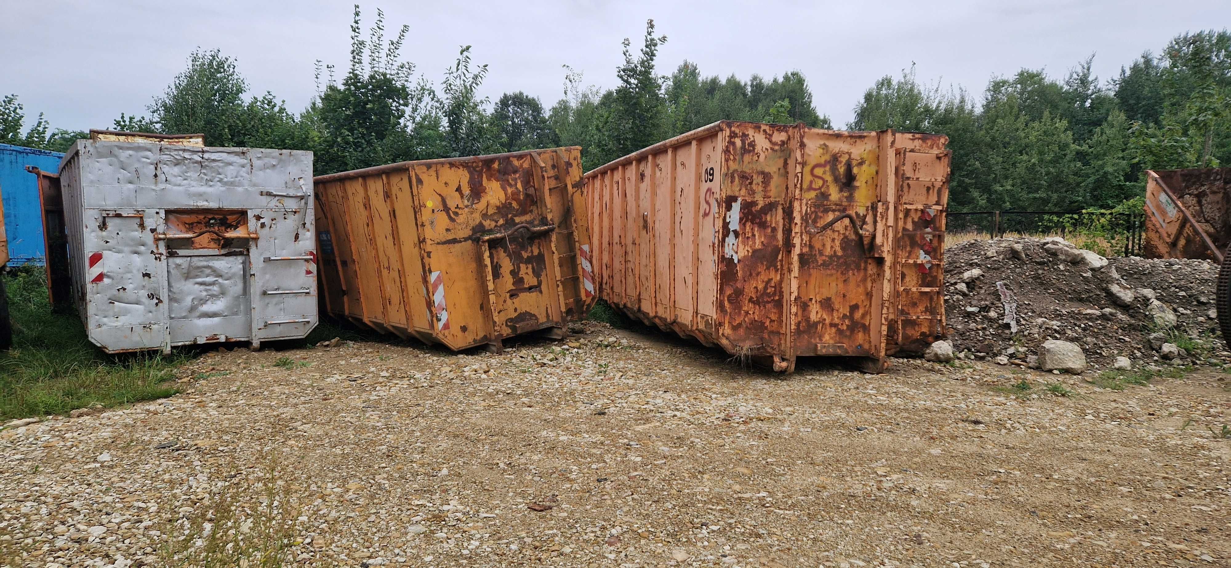 kontener do śmieci odpadów gruzu drewna hakowy 20m3 22m3 33m3 36m3 40m