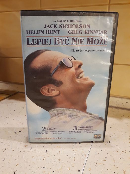 Kaseta VHS z filmem "Lepiej być nie może"