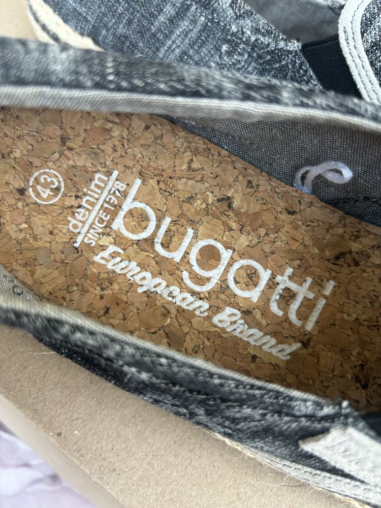 Bugatti denim мокасини котон 43