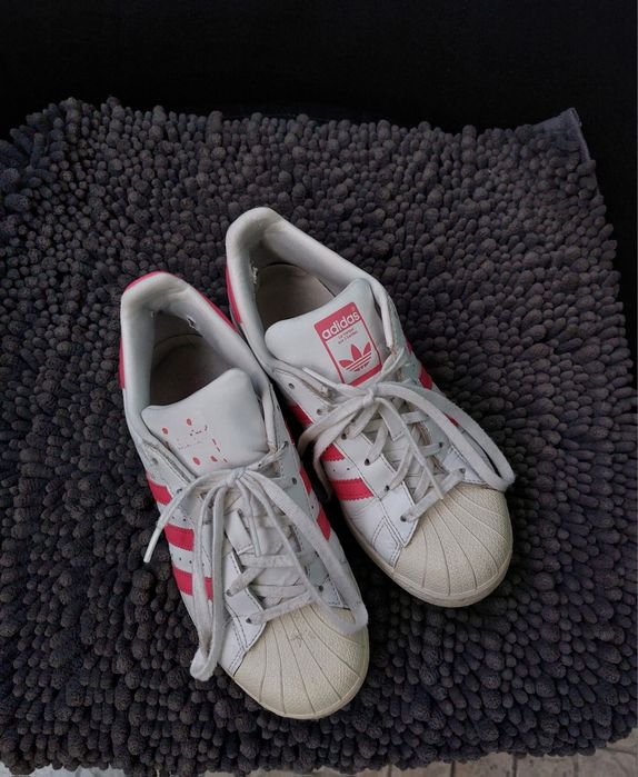 Adidas tenis rosa branco