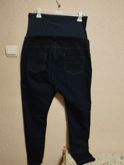 Джинси сині скінні для вагітних,розмір євро 22(50) на 56розмір