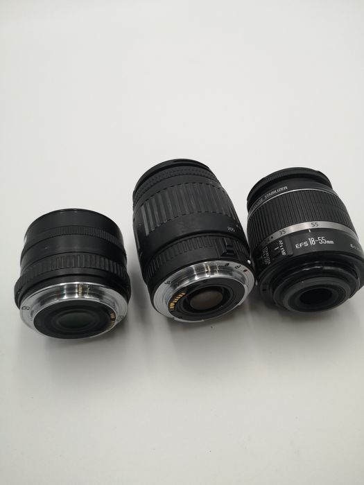 WYPRZEDAŻ 3 Obiektywy do Canon z wadą