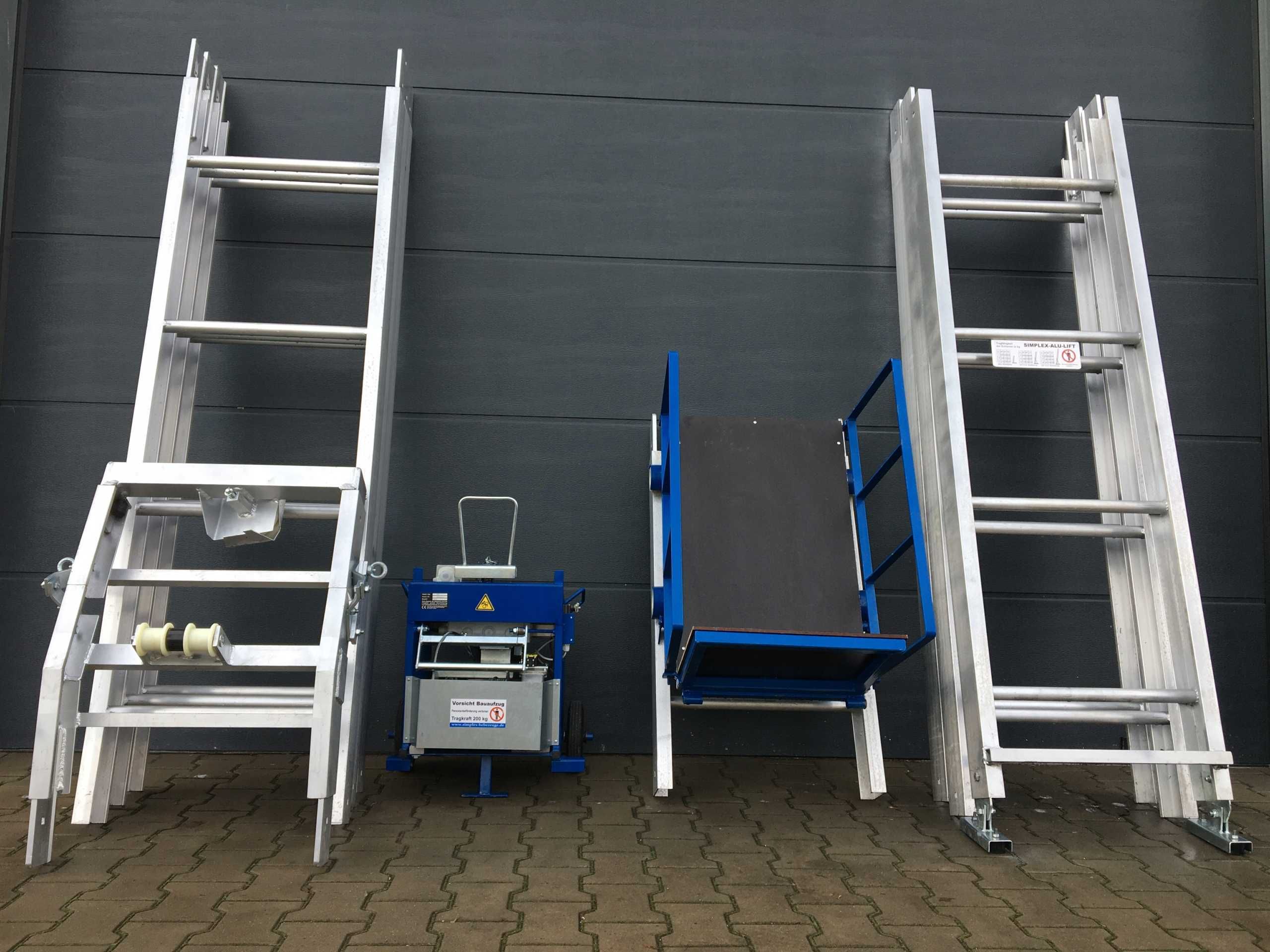 Winda dekarska drabina wyciąg wciągarka SIMPLEX STI 250 kg GEDA BOCKER