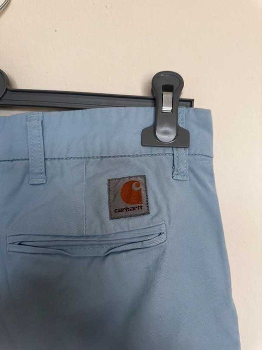 Carhartt WIP Sid Bermuda Shorts  light blue  bdb stan