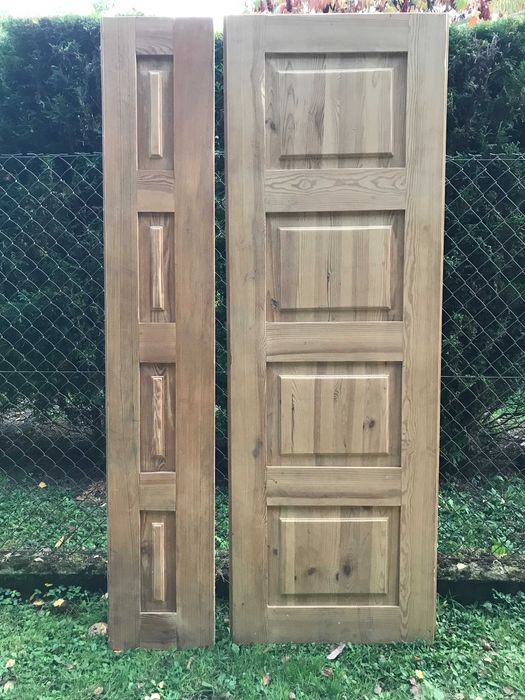 Drzwi drewniane dwuskrzydłowe