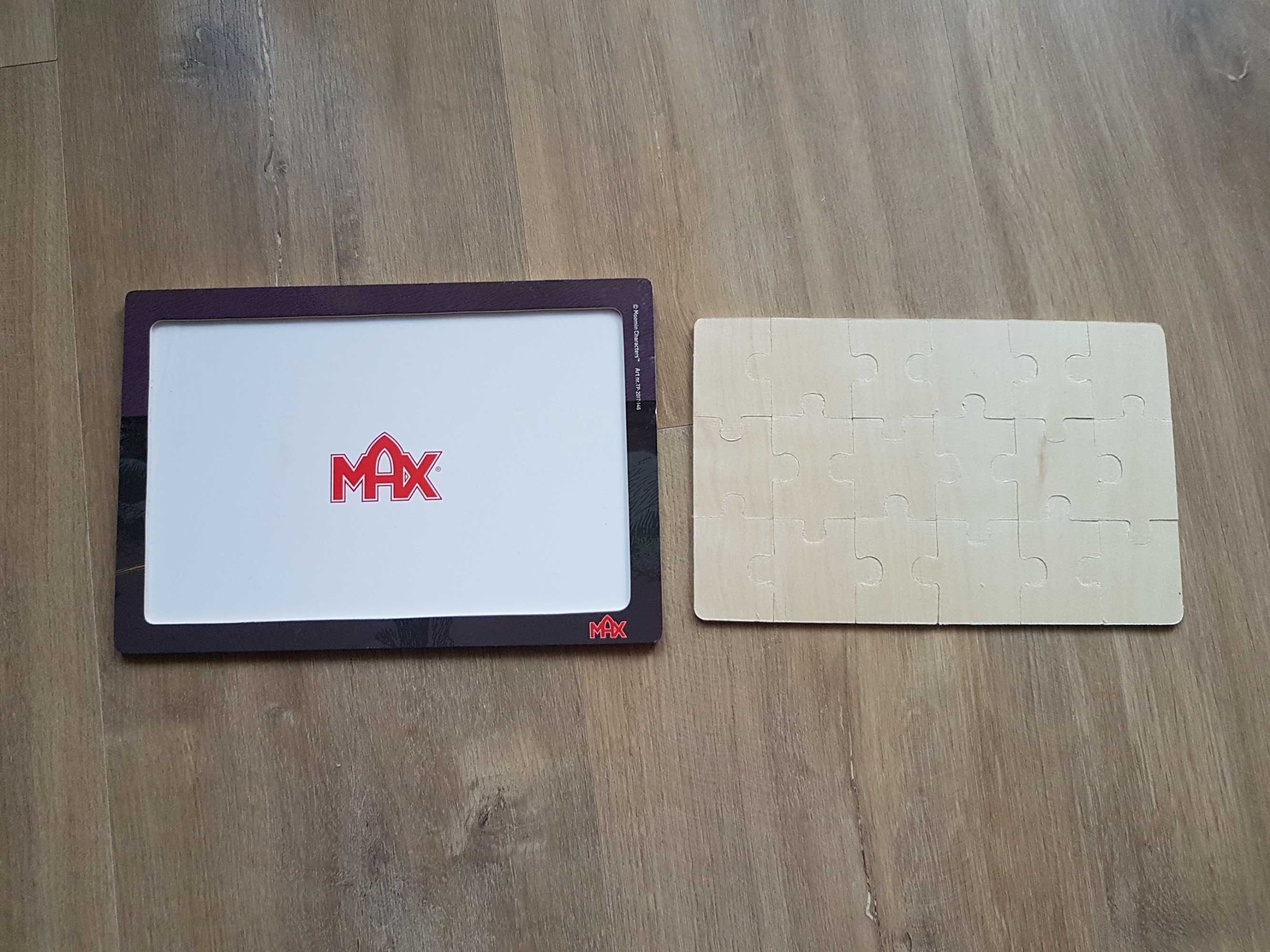 Drewniane puzzle Muminki 18 elementów skandynawskie MAX