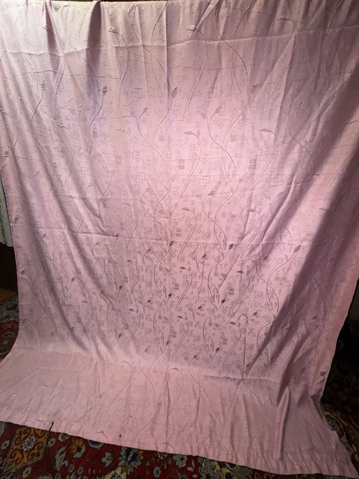 Розовая штора 2 шт