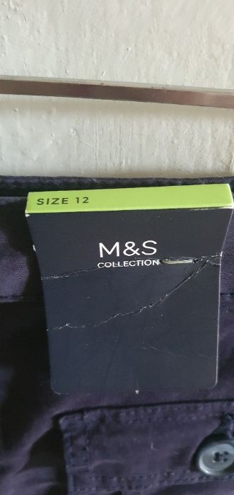 Новая женская синяя юбка-карандаш миди от M&S size 12