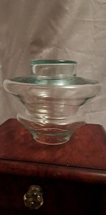 Szklany Wazon kształt choinki 20 cm las w szkle dekoracja choinka