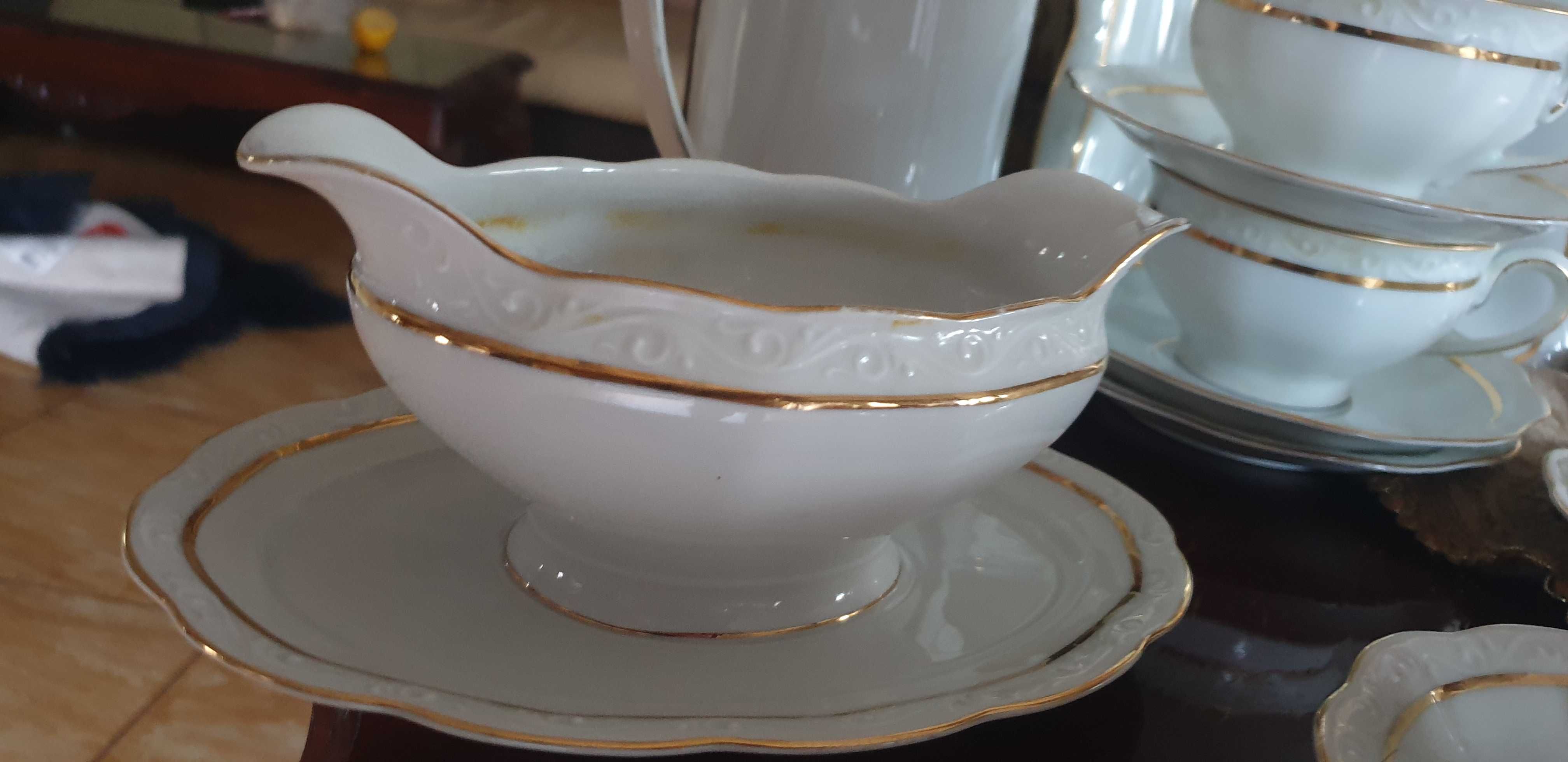 Porcelanowy serwis kawowo-herbaciany KPM  antyk ponad 100 letni