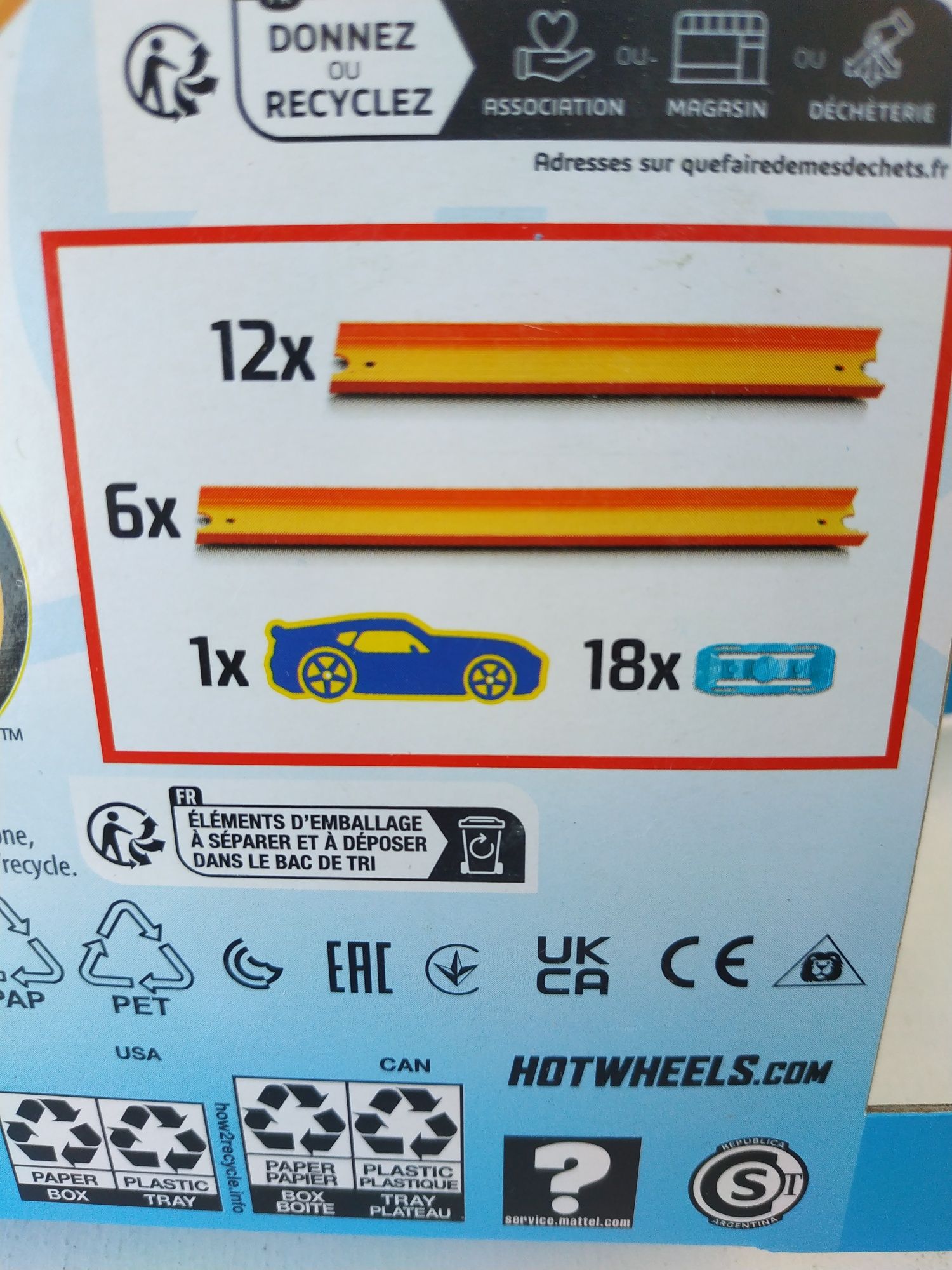 набір доріг Hot Wheels 4 м додаткові елементи трек дорога траса машин