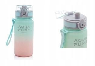 Bidon Aqua Pure 400ml Pink/mint Astra