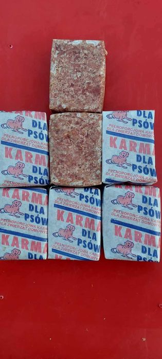 Karma drobiowa z kością, zmielona, mrożona, dla psów, 10 kg