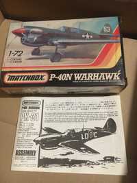 Pudełko opakowanie  z samolotu P-40N Warhawk Matchbox