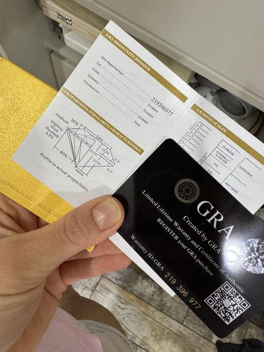 Продам срібну каблучку з натуральним муасанітом.