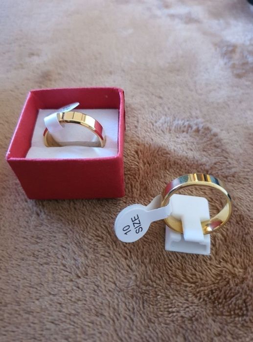 alianças  ouro laminado 6mm 18k