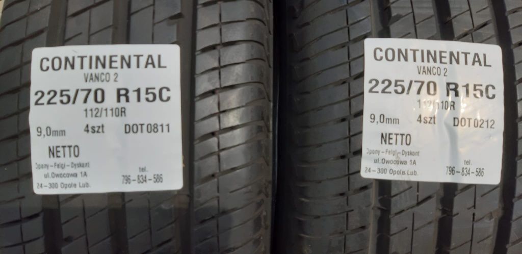 Opony Continental 225 70 R15C
