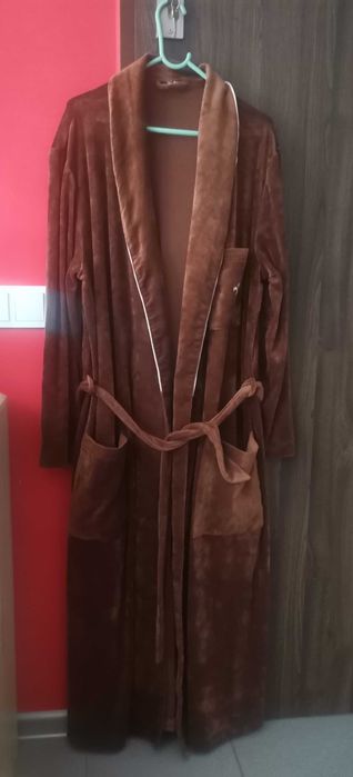 Szlafrok ciepły brązowy