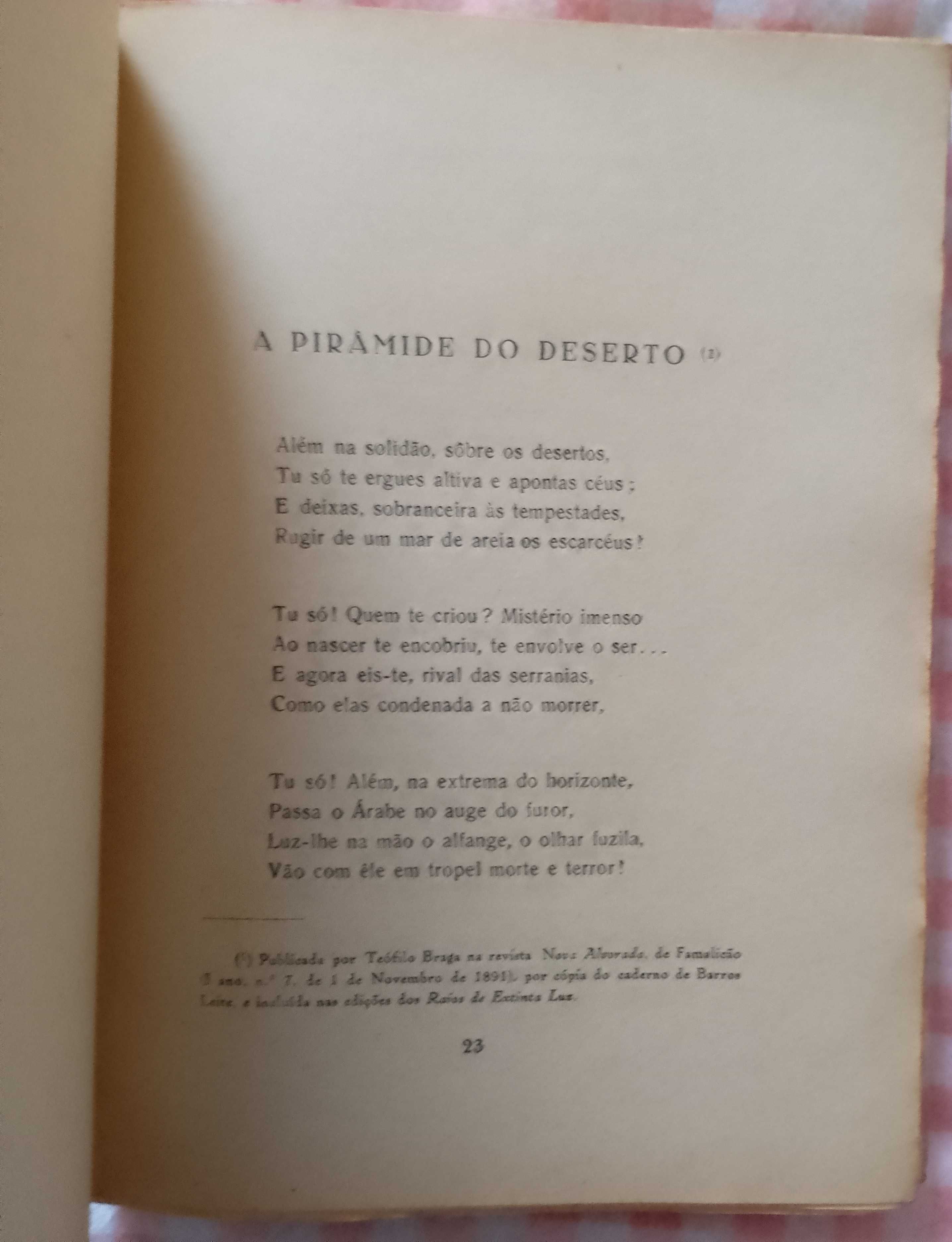 Raios de extinta luz e outras poesias, Antero de Quental