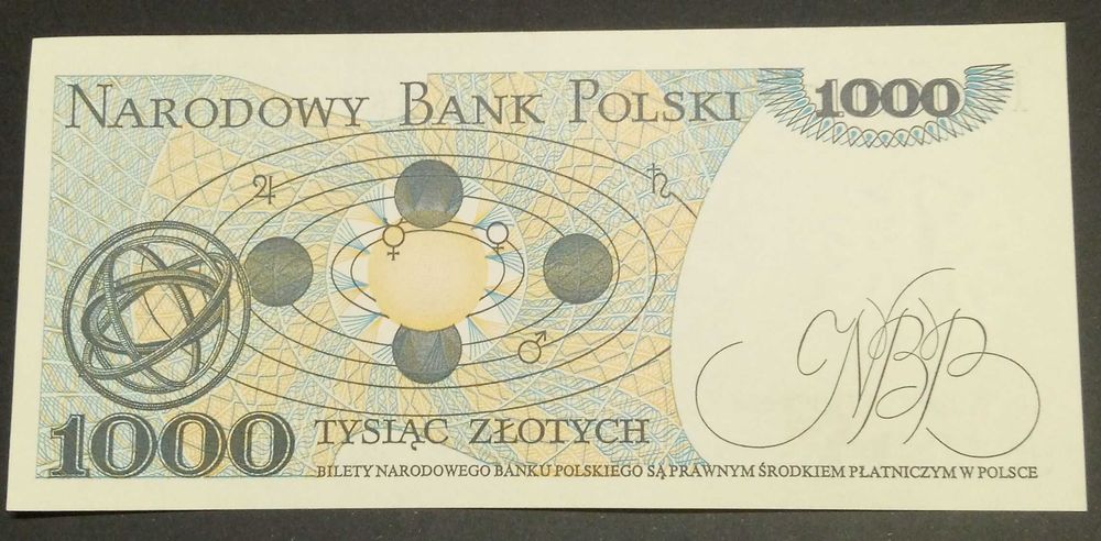 Nota da Polónia de 1000 zlotych