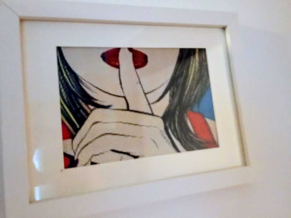 Quadro Shhh da IKEA, como novo