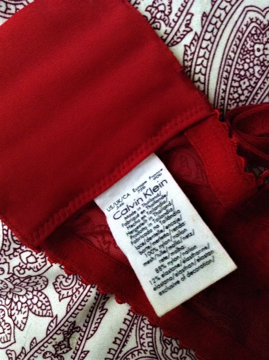 Lingerie vermelha Calvin Klein