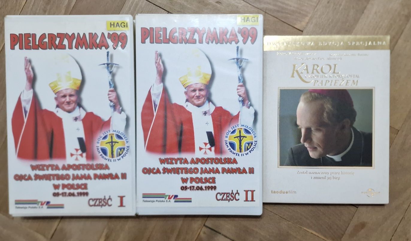 Karol człowiek, który został papieżem DVD i Pielgrzymka 99 VHS Filmy