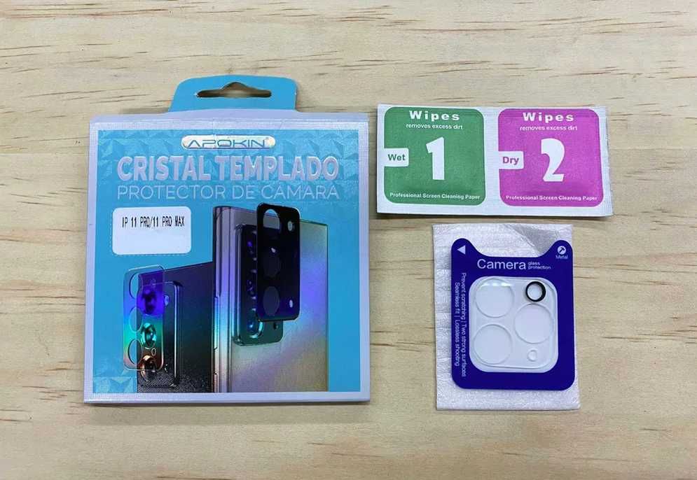 Película de vidro para câmara traseira iPhone 11 / 11 Pro / 11 Pro Max