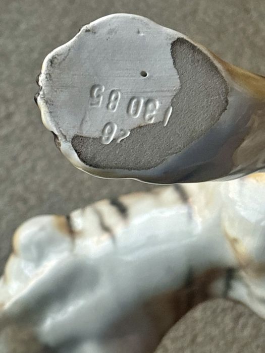 Duża Figura Porcelanowy Tygrys Royal Dux Czechosłowqcja lata 1960te