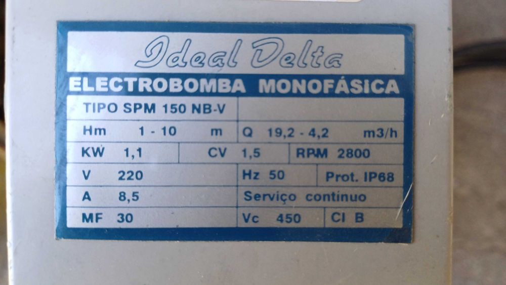 Electrobomba Submersível Ideal Delta SPM 150 NB-V